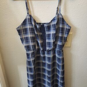 Lily Rose Blue Plaid Dress